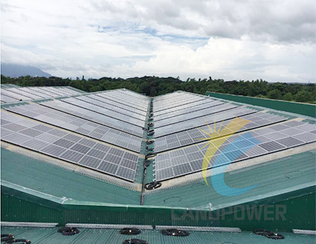 Toit en tôle ondulée 1 MW Philippines