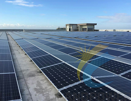 Montage sur toit est/ouest1,1 MW Philippines