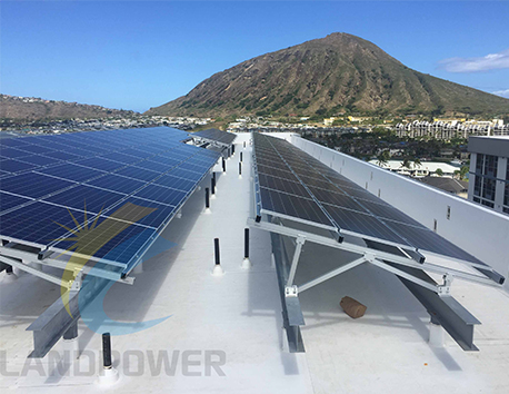 Montage sur toit en aluminium Hawaii 200KW
