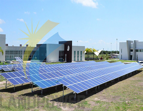 Mexique 170 KW Montage par vis de terre en aluminium.