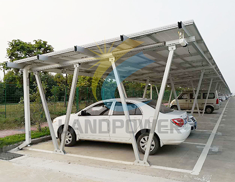 Structure d'abri de voiture solaire 100KW Fujian Chine