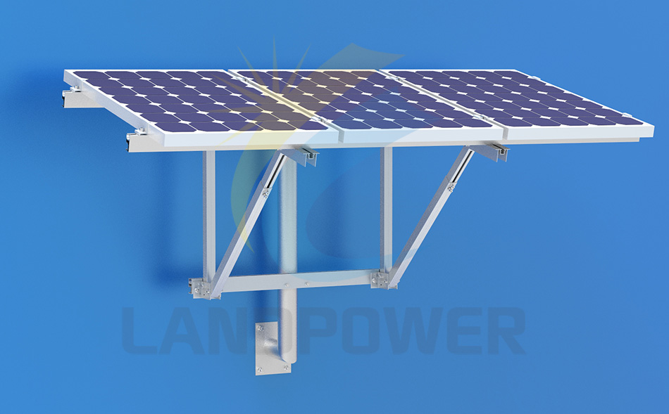 solar wall mount rack