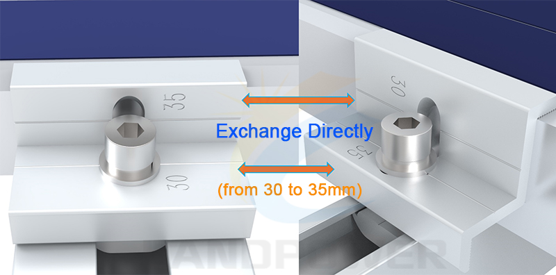 exchange end clamp 30mm and 35mm