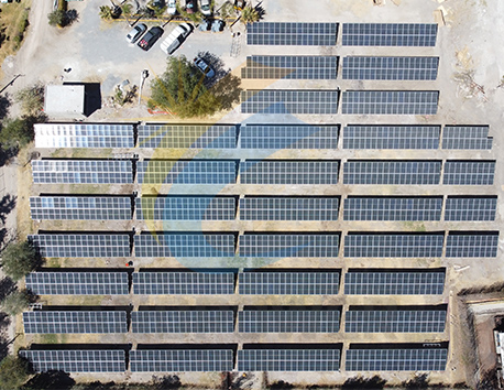Installation solaire au sol au Mexique 636 kW
